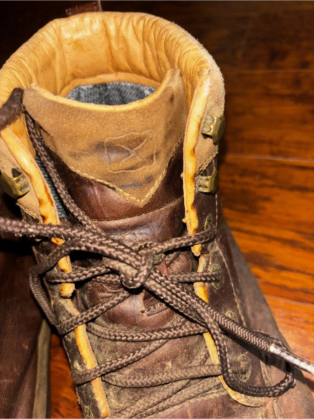 Twisted X Waterproof Hiker Boots Brown Leather Lace-Up Outdoor Work Footwear